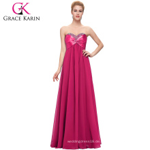 Grace Karin Womens Sexy trägerlosen Perlen Lange Abendkleid CL4101-5 #